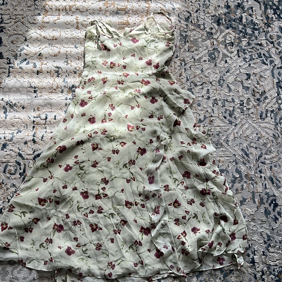 RW&CO Sleeveless Midi Cocktail Dress with Ruffles - Picture 12 of 14